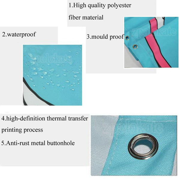 Indian Catcher Wolf Shower Curtain Fabric Shower Curtain Set - Image 3