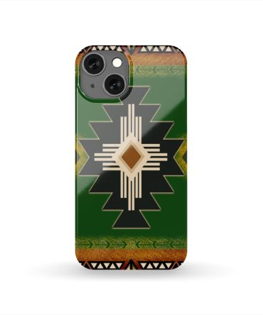 Indigenous Design Green Native American Phone Case