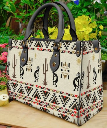 Kokopelli Myth Brown Native Leather Bag