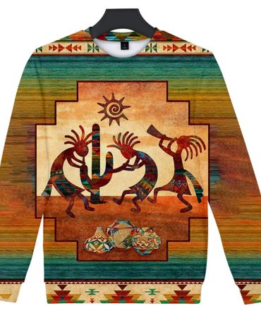 Kokopelli Myth Native American 3D Sweatshirt