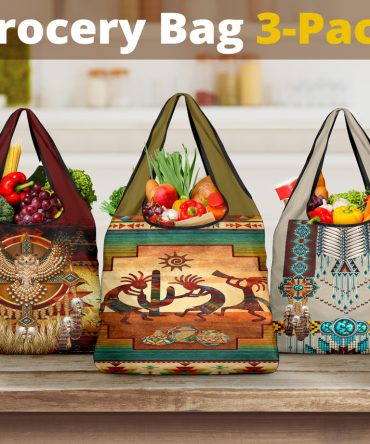 Kokopelli Owl Grocery Bags NEW
