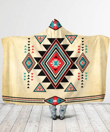 Light Colored Hooded Blanket