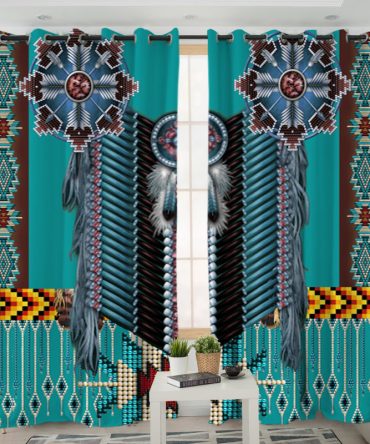 Tribal Native Pattern Living Room Curtain