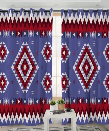 Pattern Native American Living Room Curtain