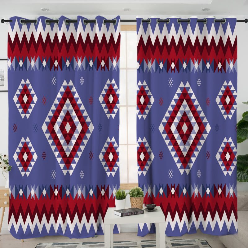 Pattern Native American Living Room Curtain