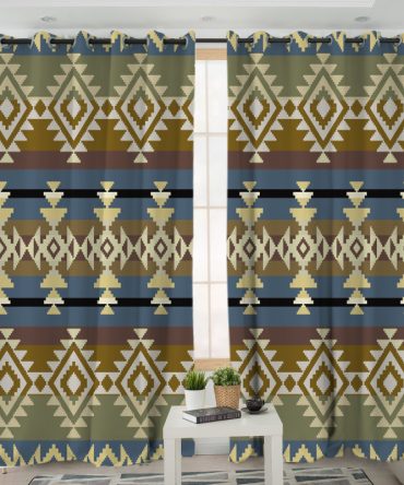 Pattern Native American Living Room Curtain