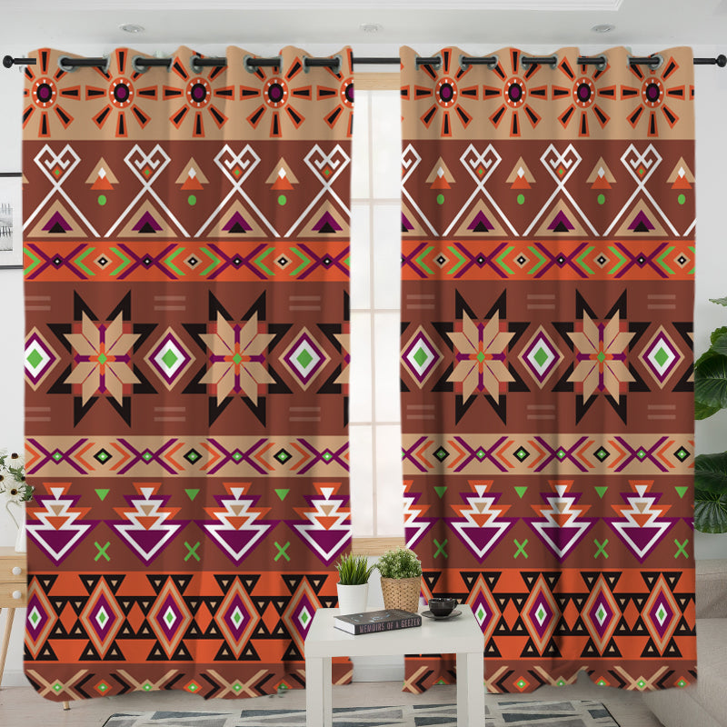 Pattern Native American Living Room Curtain