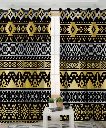 Pattern Native American Living Room Curtain