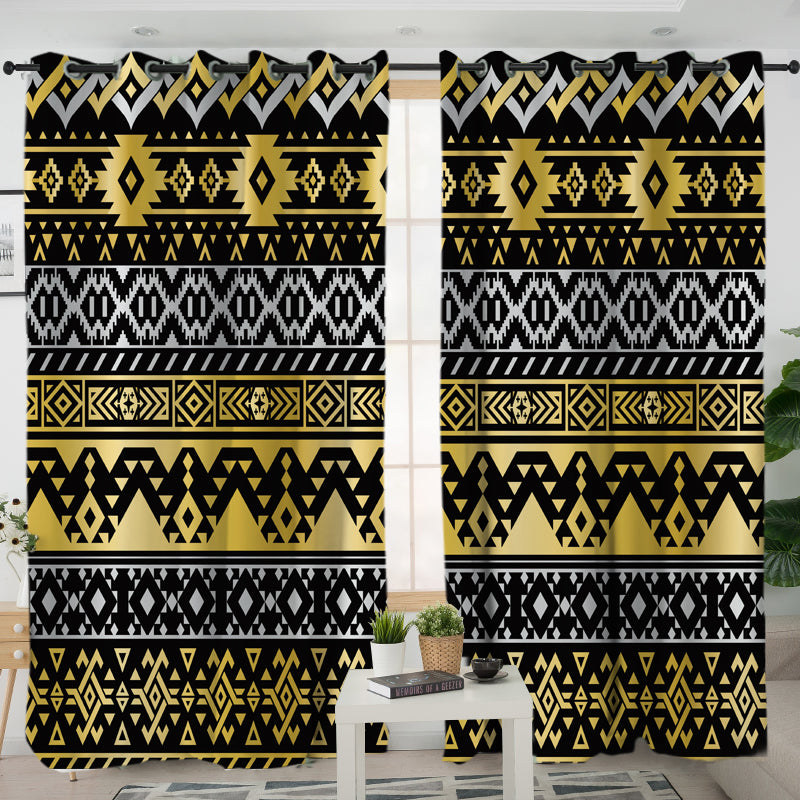 Pattern Native American Living Room Curtain
