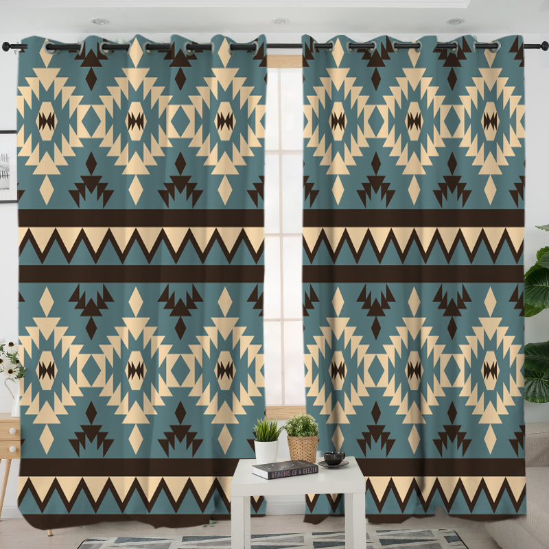 Pattern Native American Living Room Curtain