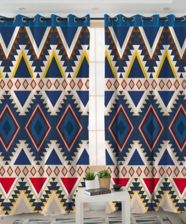 Pattern Native American Living Room Curtain