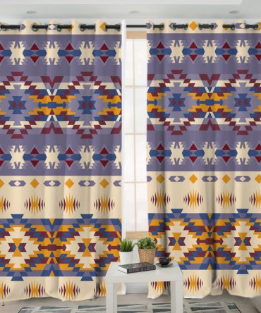Pattern Native American Living Room Curtain