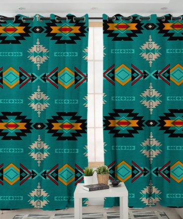 Pattern Native American Living Room Curtain