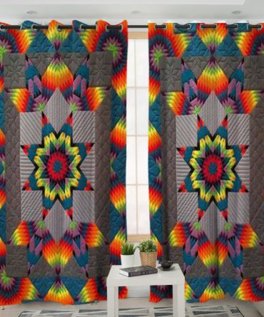 Pattern Native American Living Room Curtain