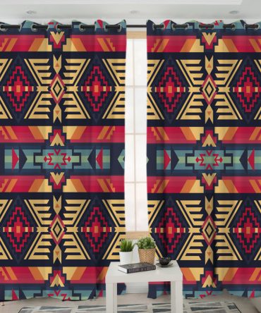 Pattern Native American Living Room Curtain