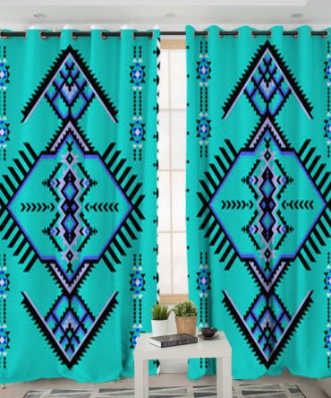 Pattern Native American Living Room Curtain