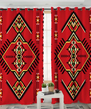 Pattern Native American Living Room Curtain