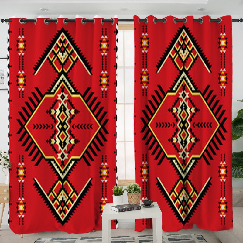 Pattern Native American Living Room Curtain