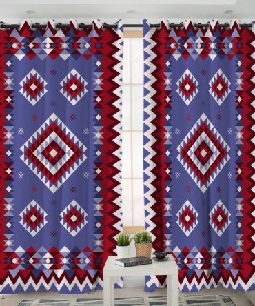 Pattern Native American Living Room Curtain