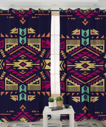 Pattern Native American Living Room Curtain
