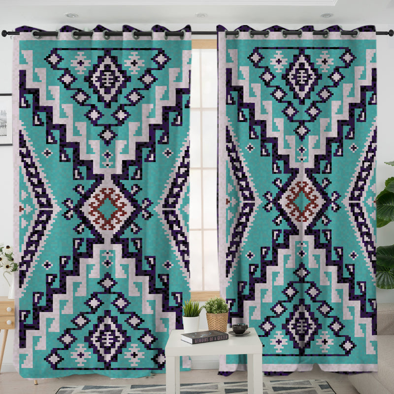 Pattern Native American Living Room Curtain
