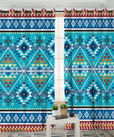 Pattern Native American Living Room Curtain