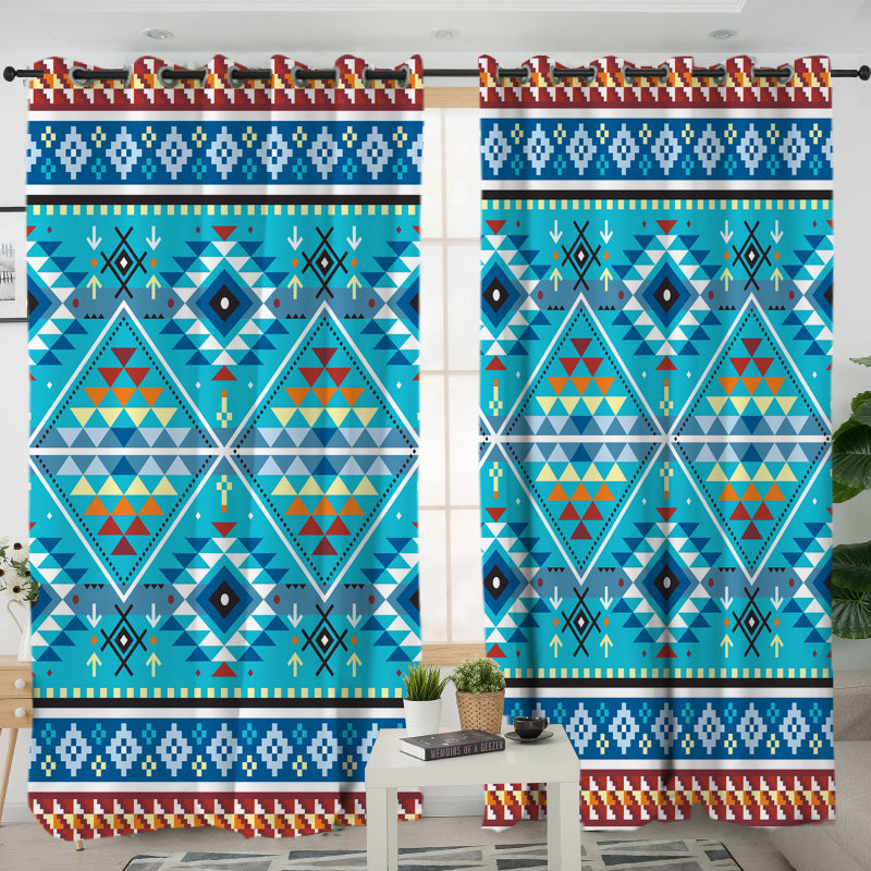 Pattern Native American Living Room Curtain