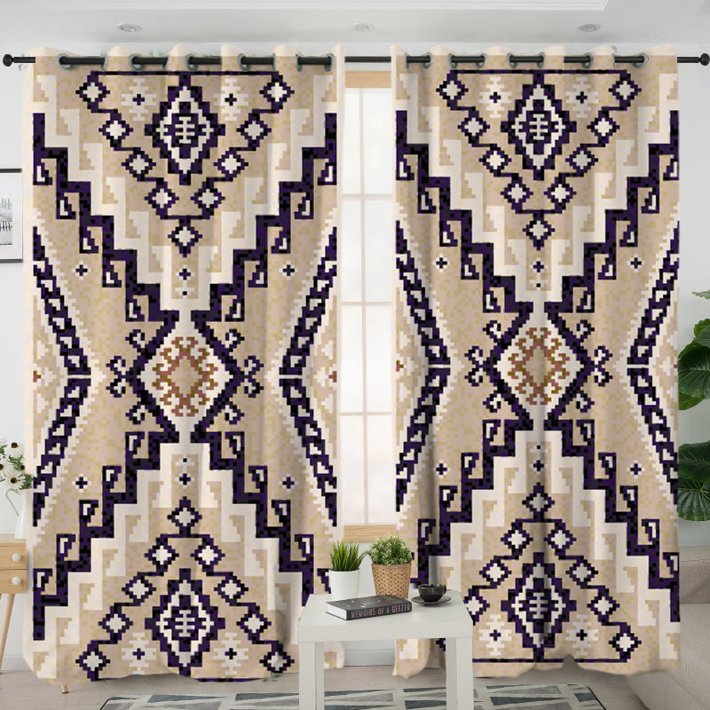 Pattern Native American Living Room Curtain