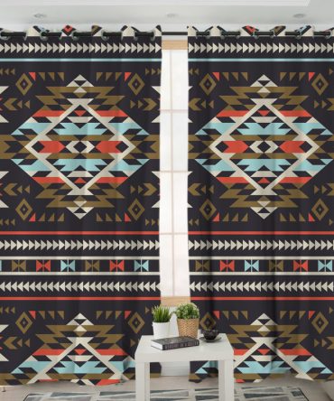 Pattern Native American Living Room Curtain