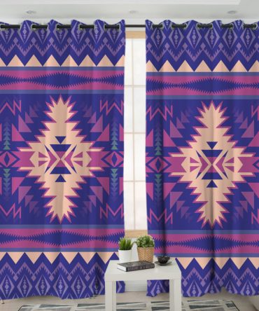 Pattern Native American Living Room Curtain
