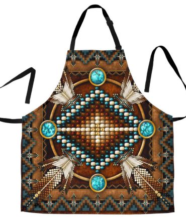Mandala Brown Native American Apron