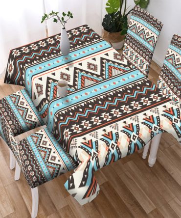 Multi Pattern Culture Design Native American Tablecloth