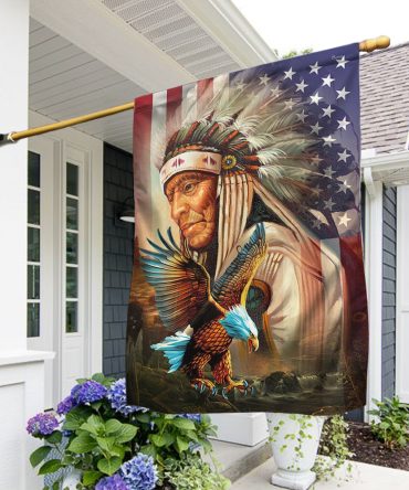 Native America Flag Native Eagle American Flag