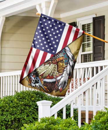 Native American - American US Flag
