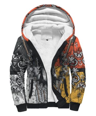 Native American Chief 3D Sherpa Hoodie