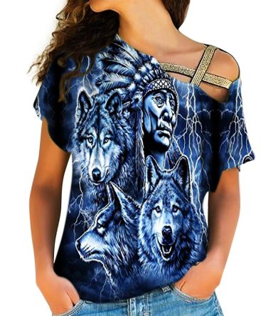 Native American Cross Shoulder Shirt