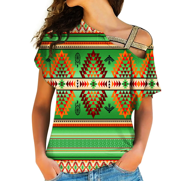 Native American Cross Shoulder Shirt - Image 2