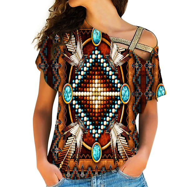 Native American Cross Shoulder Shirt - Image 2