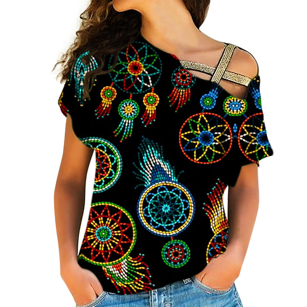 Native American Cross Shoulder Shirt - Image 2