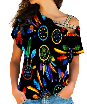 Native American Cross Shoulder Shirt