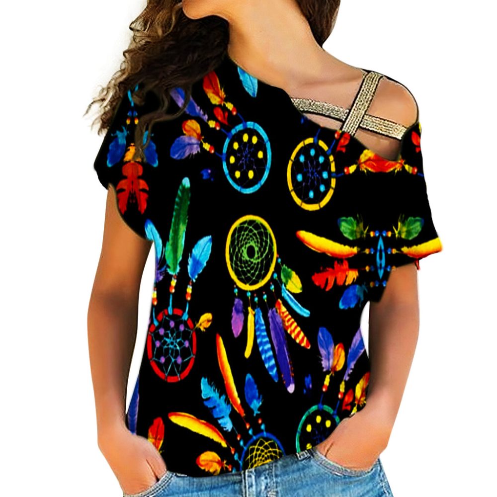 Native American Cross Shoulder Shirt
