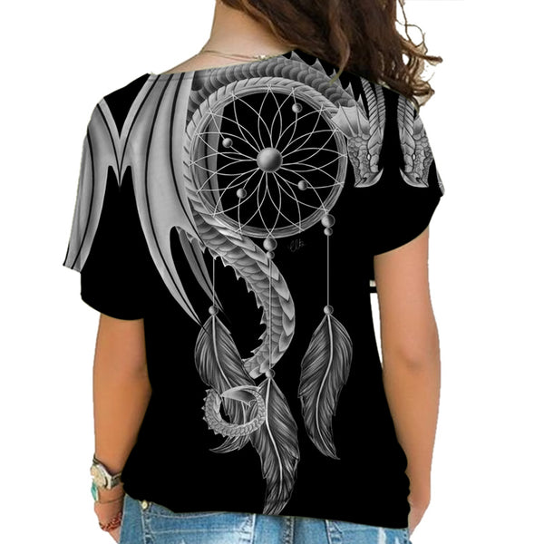 Native American Cross Shoulder Shirt - Image 3