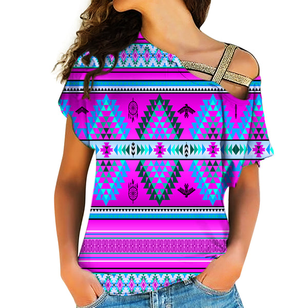 Native American Cross Shoulder Shirt - Image 2