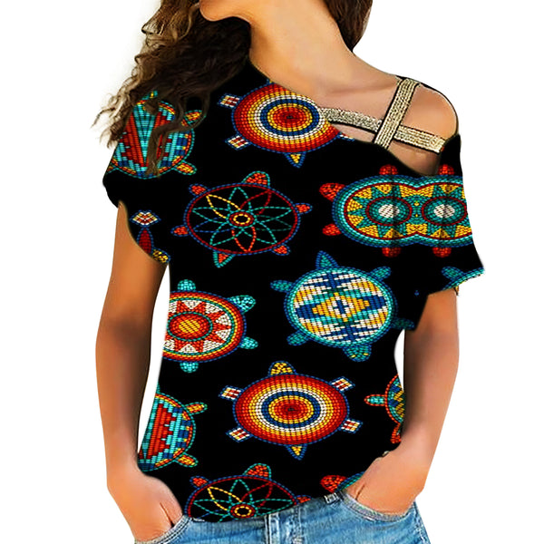 Native American Cross Shoulder Shirt - Image 2