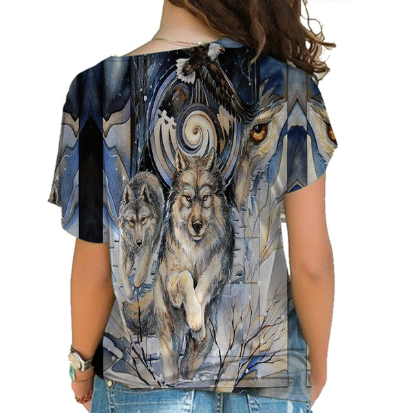 Native American Cross Shoulder Shirt - Image 3