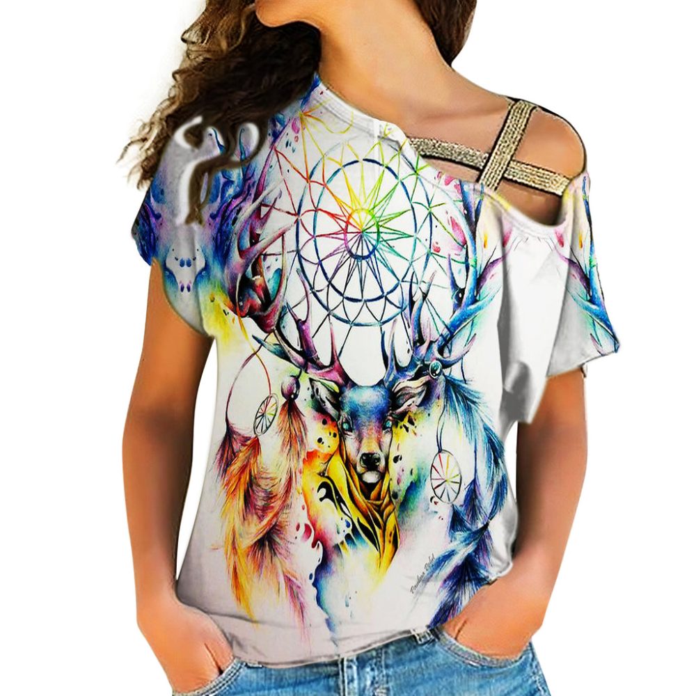 Native American Cross Shoulder Shirt