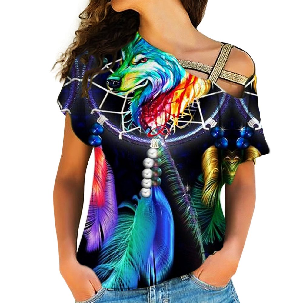 Native American Cross Shoulder Shirt
