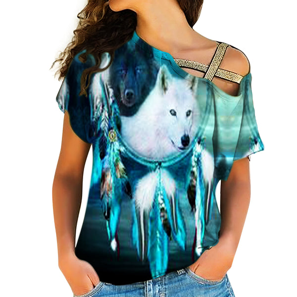 Native American Cross Shoulder Shirt - Image 2