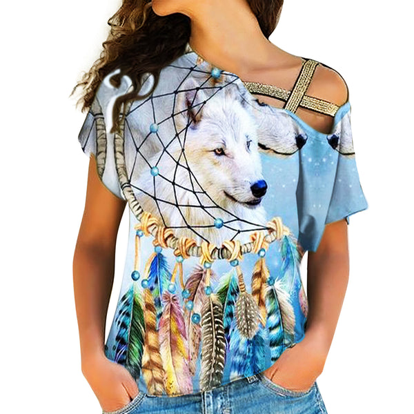 Native American Cross Shoulder Shirt - Image 2