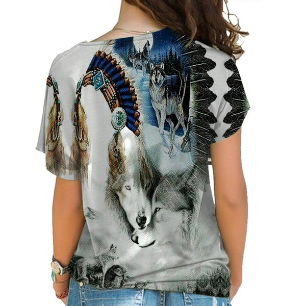 Native American Cross Shoulder Shirt - Image 3